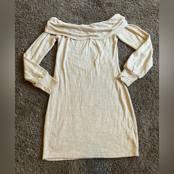 Off Shoulder Long Sleeve Mini Dress Casual Party Cocktail Dress - Picture 1 of 1